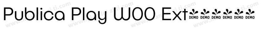 Publica Play W00 Ext字体转换